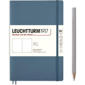 Paperback Notizbuch B6+, Softcover, 123 nummerierte Seiten, Stone Blue