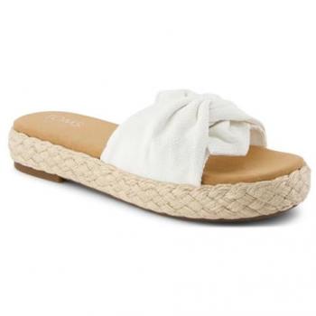 Toms Abby Slide Damen Sandalen Weiß 41