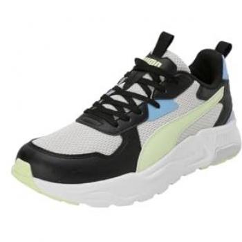 Puma Trinity Lite Athletic Shoes Glacial Gray / Cool Cucumber / Black / Team Light Blue male UK 8