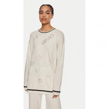 Liu Jo Weißer Pullover TF4173 MS55L C3447 Regular Fit