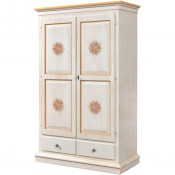 Armadio 2 Porte Avorio Pennellato 125x61x200