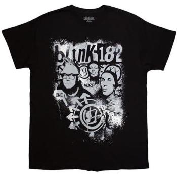 Black 2XL T‑Shirt: Blink 182 “One More Time” Spray Design