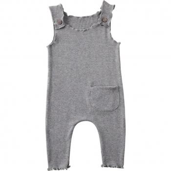 Neugeborenen Baby Jungen Mädchen Ärmelloser Strickanzug
