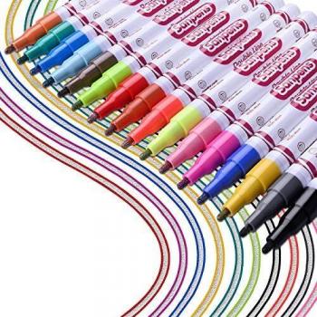 Scrittura Fai‑da‑Te Penne a Doppia Linea 1mm