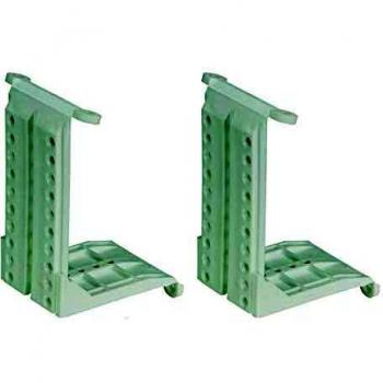 Hettich 9219926 Slanted Ceiling Bracket Set (2 pcs, Mounting Hardware for Sliding Doors, Weight Limit 50 kg, White Color for Increased Storage)