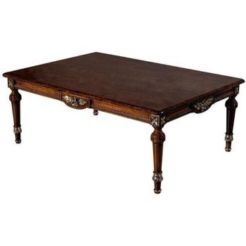 Casa Padrino Wohnzimmer Mebel: Luxus Barock Couchtisch Braun – 122 × 86 × 46 cm