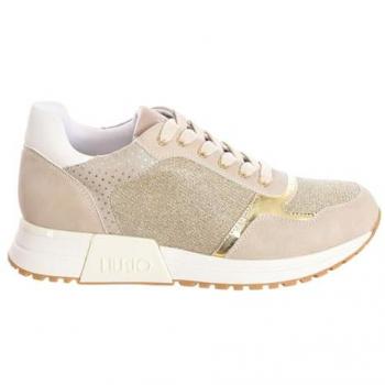 Liu Jo Alicia 505 Women's Beige PU Sneakers EU Size 35