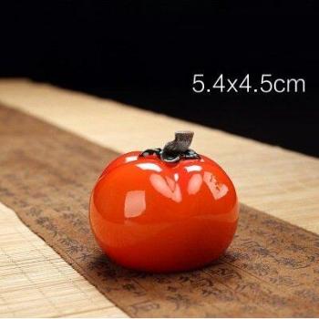 Soporte de té en forma de tomate, cerámica para artesanías, juego de té LY332