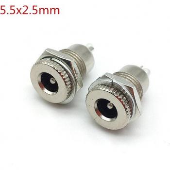 DC-099 5.5*2.1/5.5*2.5 mm DC Stromanschluss Metall Panel-Montage weiblich