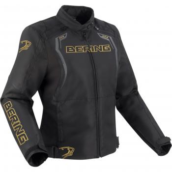Giacca Bering Sweek donna moto impermeabile tessile nero oro 38