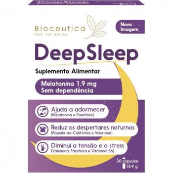 Bioceutica Deepsleep Suplemento Orgánico para Sueño Profundo, Caja de 30 cápsulas