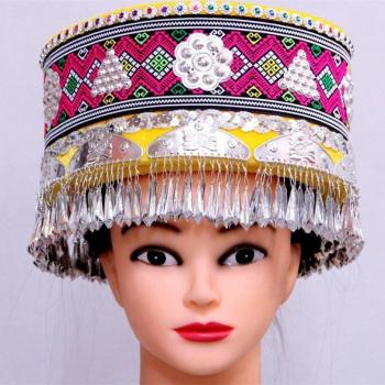 Miao Traditional Hat for Stage Performance