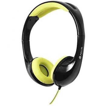 Casque Binaural NGS Speedy Noir Jaune 3,5 mm
