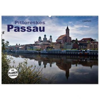 Pittoreskes Passau (Wandkalender 2024 DIN A2 quer) CALVENDO Monatskalender