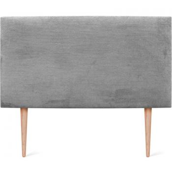 Cabecero de Pana Gris con Patas Modernas y Grosor de 8cm