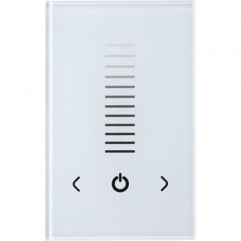 Touch Panel LED Dimmer Wall Switch for Single Color Strip Light 8A DC12-24V Black