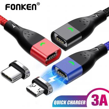 FONKEN 1M Magnetic Fast Charge Cable with Plug