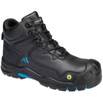 Portwest Apex ESD Safety Boots Black/Blue Size 38