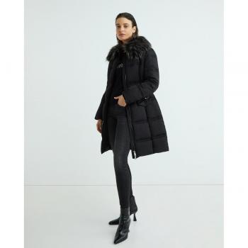 Guess Women's Belted Long Puffer Jacket