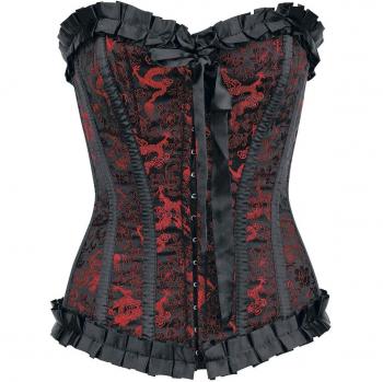 Corsé Burleska Lily Hook Dragón Rojo S L