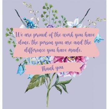 Happy Retirement Guest Book with lined pages (hardback)