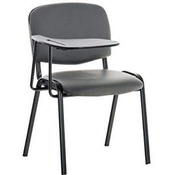 Konferenzstuhl mit Klapptisch Ken in Grau