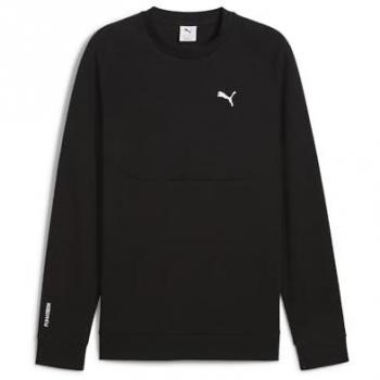 Schwarzer PUMA LANGARMTECH CREW DK Pullover für Männer, XL