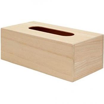 Artemio VIMOU Boîte à Mouchoirs en Bois, Beige, 25 x 13 x 9 cm