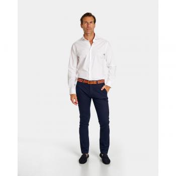 Chino Hombre Ajustado Azul Marine