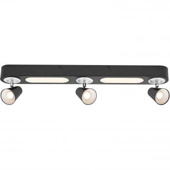LEDVANCE Neptune 3er Spot LED-Deckenleuchte, Schwarz, 1100 lm