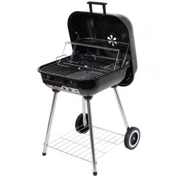 Trapani 46 cm Barbecue à charbon – Noir – Six brûleurs