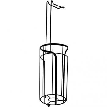 ShowerDrape Dante Dual-Unit Black Roll Holder