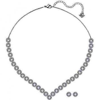 Swarovski Angelic Square Set, Bianco – Rodio