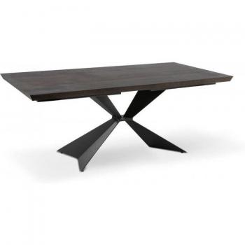 Mesa Negra Stark 160×90 – Acero Pulido