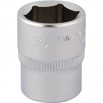 Draper 14mm 1/4 Square Drive Elora Hexagon Socket