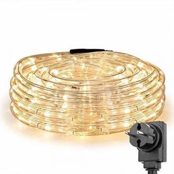 LE 10 m LED Lichterkette – 240 LEDs – wasserabweisend – warmweiß (Party, Innen/ Außen)