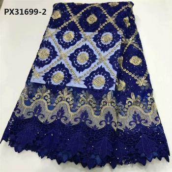 Robe Éclat Bleu Royal Floral