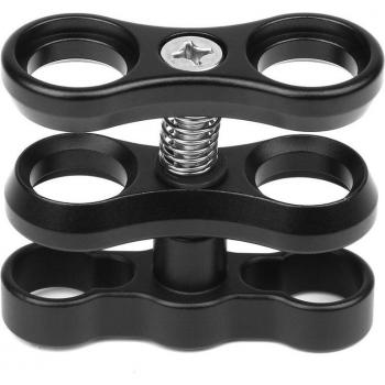 Fixation à boule en aluminium CNC pour appareil photo de plongée avec bras triple