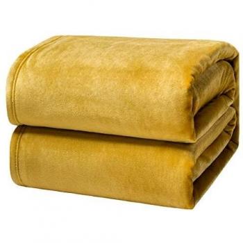 Honey Bee Yellow Queen Size Flannel Cover