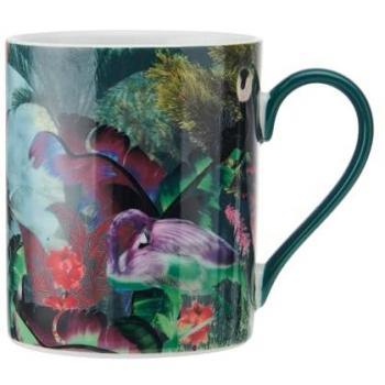Taza de Té y Café Mikasa x Sarah Arnett, Estampado de Mono, 350ml, Apta para Lavavajillas