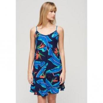 Superdry Mini robe plage CAMI Bleu EU 40 (UK 12)