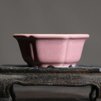 Solid Color Purple Clay Pot LC375