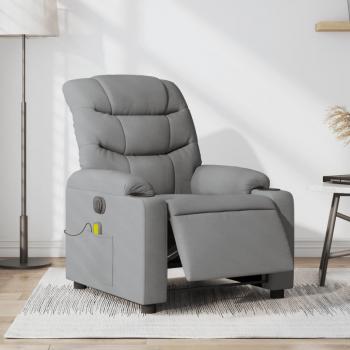 VidaXL Relaxsessel Massagesessel Hellgrau