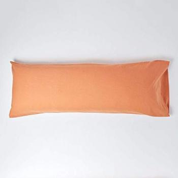 Set de Almohada Lino Naranja Homescapes 50x140