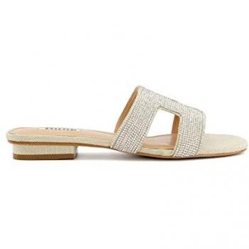 Dune Loupe Synthetic Women's Silver Sandals