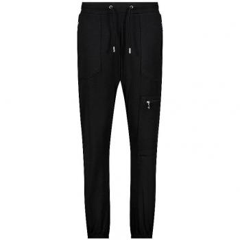 Monari Jogging Fit Hose Schwarz für Damen 34