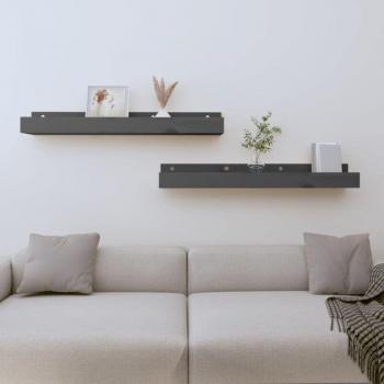 Estantes de Pared de Pino Natural