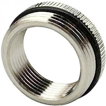 M16 to M12 Brass Reducer for Cable Glands (Ni-Plated) 1 pc