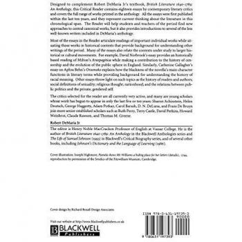 British Literature 1640-1789: A Critical Reader