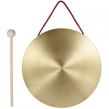 22 cm Kupfer Handgong Durcheinander Musikkapellen Opernstück Schlaginstrument Rundspieler Hammer